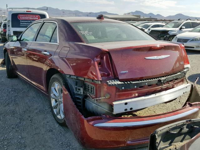 2C3CCAKG1KH578129 - 2019 CHRYSLER 300 LIMITE MAROON photo 3