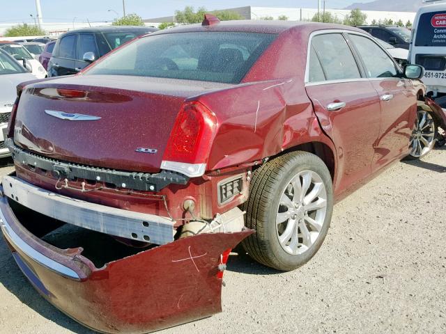 2C3CCAKG1KH578129 - 2019 CHRYSLER 300 LIMITE MAROON photo 4