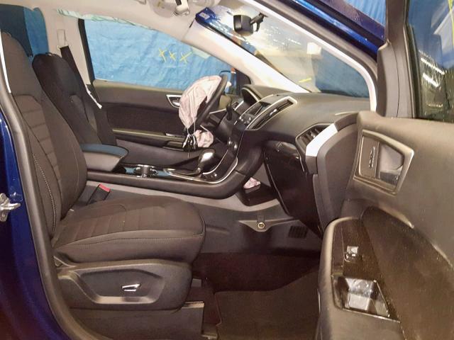 2FMPK4J9XGBC20215 - 2016 FORD EDGE SEL BLUE photo 5