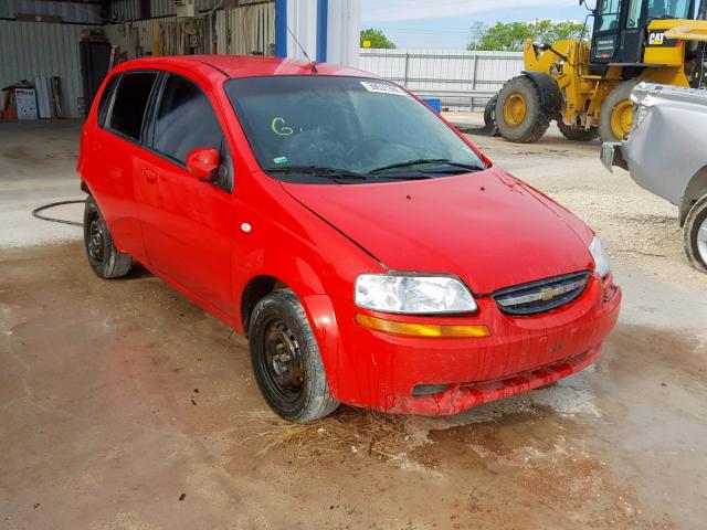 KL1TD66666B640900 - 2006 CHEVROLET AVEO BASE Qırmızı foto 1