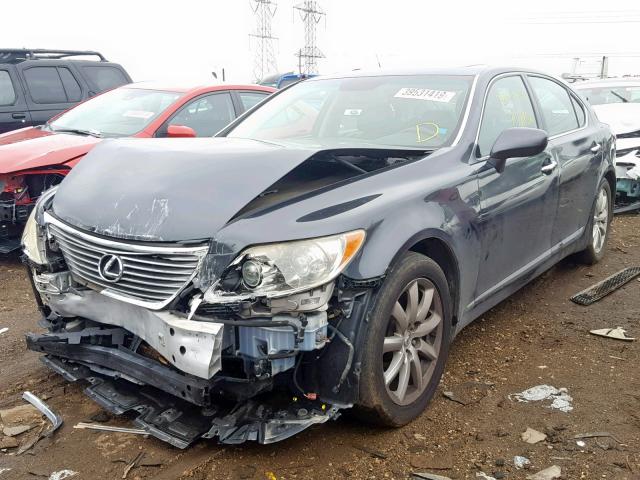 JTHGL46F175000433 - 2007 LEXUS LS 460L GRAY photo 2