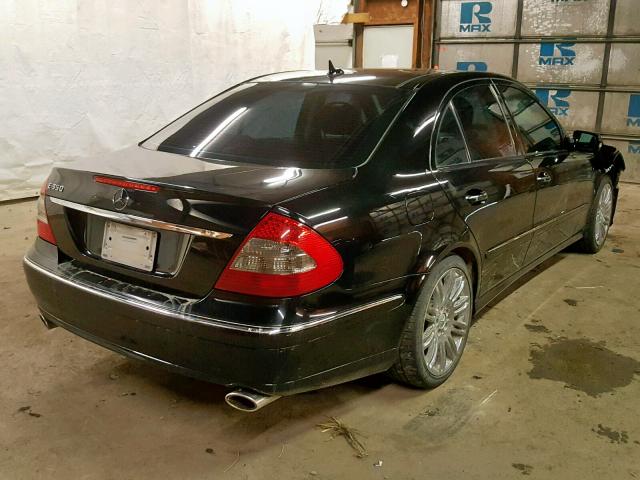 WDBUF56X87B072112 - 2007 MERCEDES-BENZ E 350 BLACK photo 4