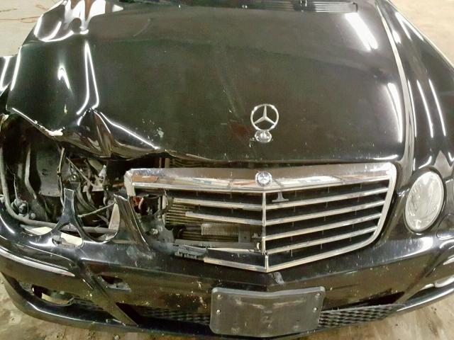 WDBUF56X87B072112 - 2007 MERCEDES-BENZ E 350 BLACK photo 7