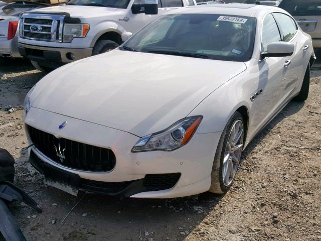 ZAM56RRA2F1142322 - 2015 MASERATI QUATTROPOR YELLOW photo 2