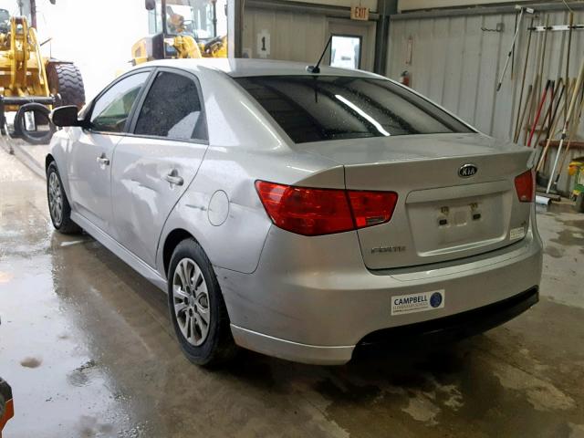 KNAFU4A2XA5855974 - 2010 KIA FORTE EX SILVER photo 3