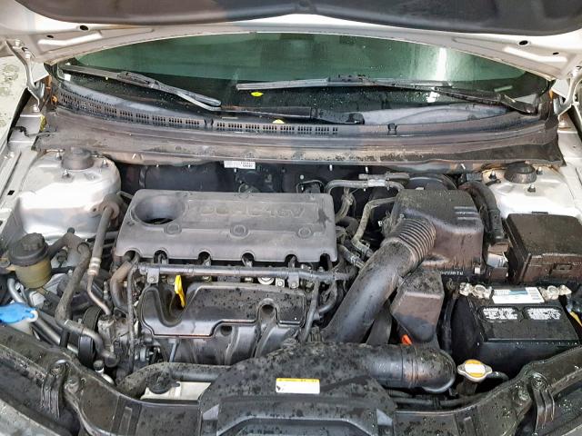 KNAFU4A2XA5855974 - 2010 KIA FORTE EX SILVER photo 7