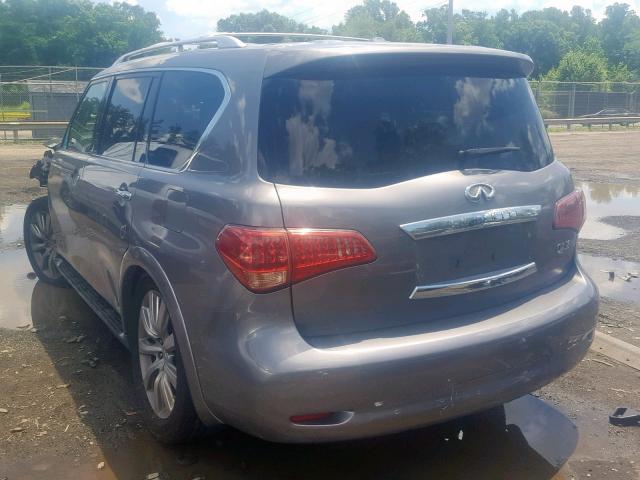 JN8AZ2NC4B9300393 - 2011 INFINITI QX56 SILVER photo 3