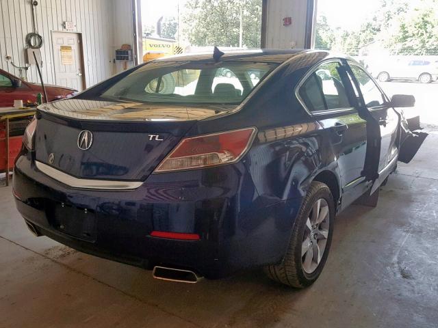 19UUA8F53DA002214 - 2013 ACURA TL TECH BLUE photo 4