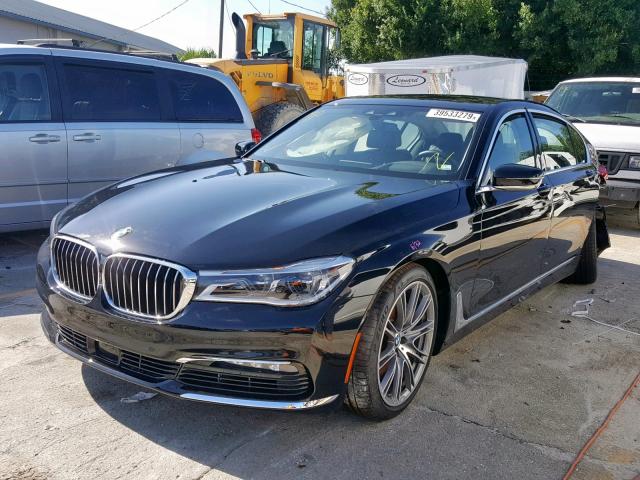 WBA7F0C54JGM23982 - 2018 BMW 750 I BLACK photo 2