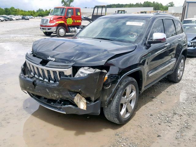 1C4RJECG7CC278293 - 2012 JEEP GRAND CHER BLACK photo 2