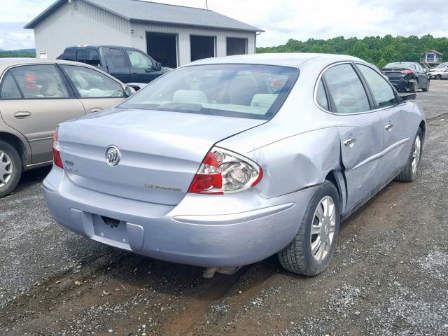 2G4WC562551260876 - 2005 BUICK LACROSSE C SILVER photo 4