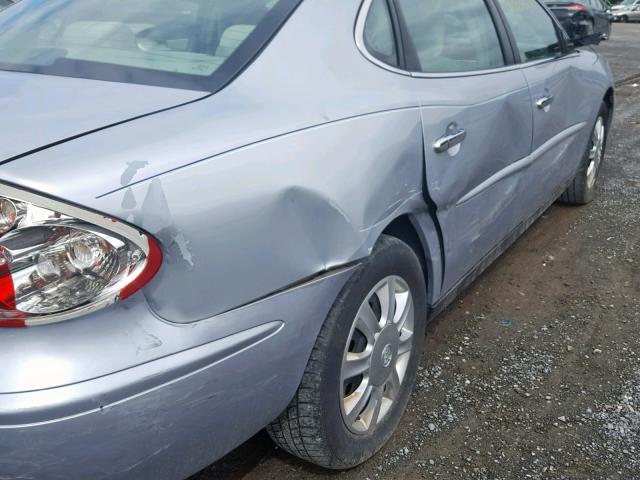 2G4WC562551260876 - 2005 BUICK LACROSSE C SILVER photo 9