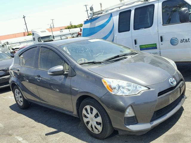 JTDKDTB34E1082998 - 2014 TOYOTA PRIUS C GRAY photo 1