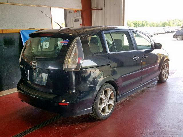 JM1CR29L780306717 - 2008 MAZDA 5 BLACK photo 4