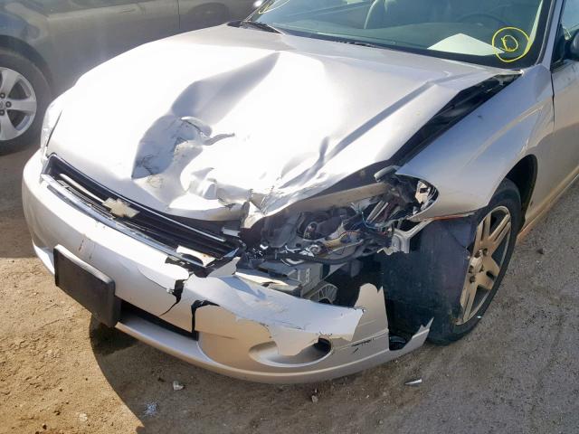 2G1WK15K279404107 - 2007 CHEVROLET MONTE CARL SILVER photo 9