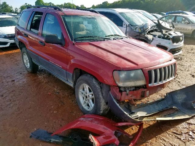 1J4GX48S84C114365 - 2004 JEEP GRAND CHER BURGUNDY photo 1