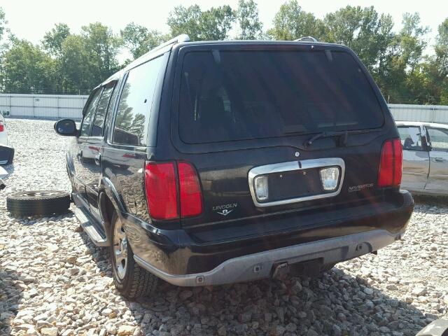 5LMFU28A71LJ08051 - 2001 LINCOLN NAVIGATOR BLACK photo 3