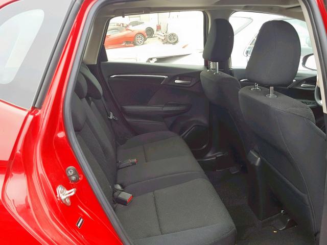 JHMGK5H79GX002563 - 2016 HONDA FIT EX RED photo 6