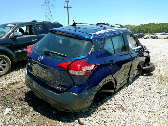 3N1CP5CU4JL509651 - 2018 NISSAN KICKS S BLUE photo 4