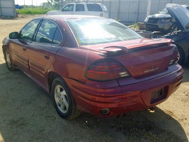 1G2NF52E2YM860498 - 2000 PONTIAC GRAND AM S BURGUNDY photo 3