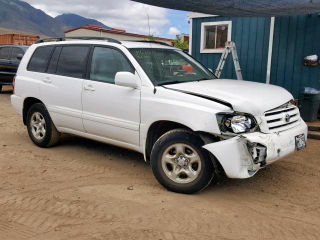 JTEGD21A240090503 - 2004 TOYOTA HIGHLANDER WHITE photo 1