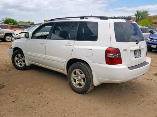 JTEGD21A240090503 - 2004 TOYOTA HIGHLANDER WHITE photo 3