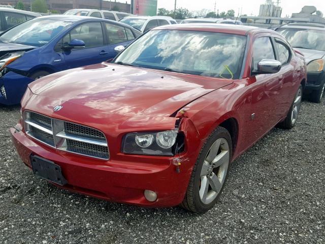 2B3KA33G48H306787 - 2008 DODGE CHARGER SX RED photo 2