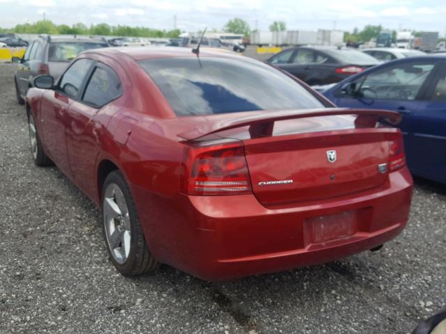 2B3KA33G48H306787 - 2008 DODGE CHARGER SX RED photo 3