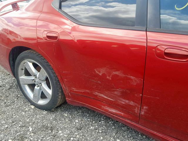 2B3KA33G48H306787 - 2008 DODGE CHARGER SX RED photo 9