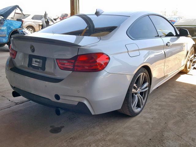 WBA3R1C52EK192787 - 2014 BMW 435 I SILVER photo 4