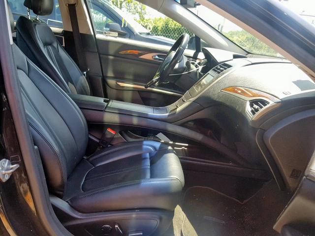 3LN6L2LU2FR622325 - 2015 LINCOLN MKZ HYBRID BLACK photo 5