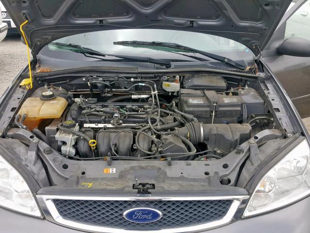 1FAFP34N37W220453 - 2007 FORD FOCUS ZX4 GRAY photo 7