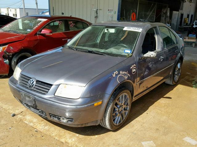 3VWSK69M74M077671 - 2004 VOLKSWAGEN JETTA GLS SILVER photo 2