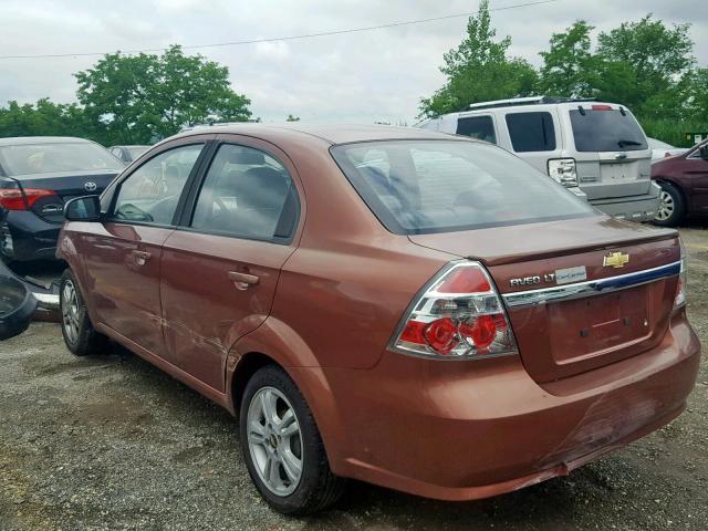 KL1TD5DE2BB242081 - 2011 CHEVROLET AVEO LS BROWN photo 3