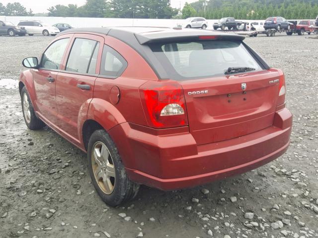 1B3CB1HA8AD677478 - 2010 DODGE CALIBER EX RED photo 3