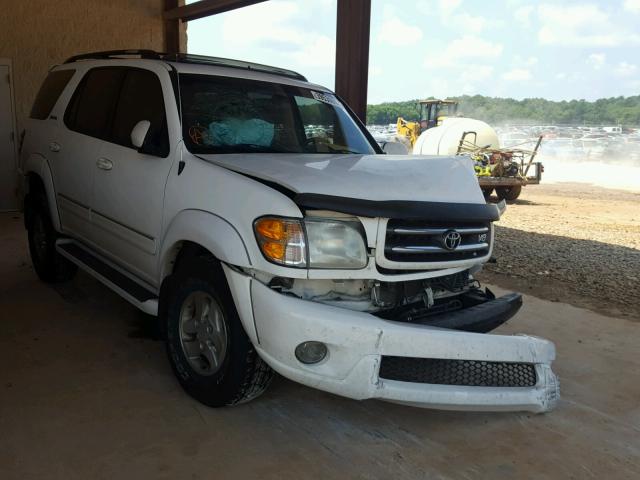 5TDBT48A62S064029 - 2002 TOYOTA SEQUOIA LI WHITE photo 1