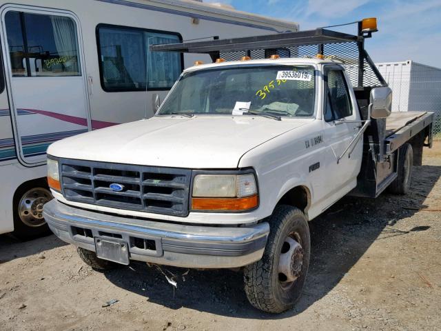 1FDLF47F9SEA37711 - 1995 FORD F SUPER DU WHITE photo 2