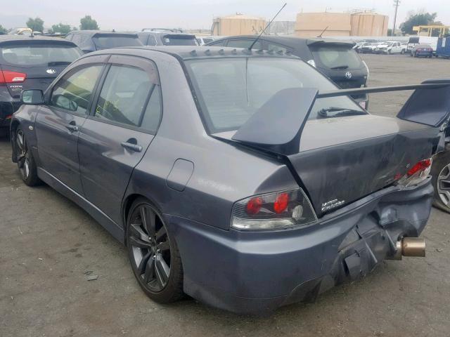 JA3AH86C96U063546 - 2006 MITSUBISHI LANCER EVO GRAY photo 3