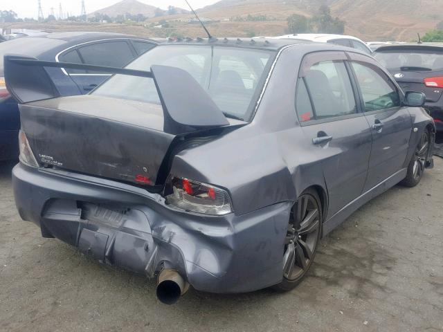 JA3AH86C96U063546 - 2006 MITSUBISHI LANCER EVO GRAY photo 4