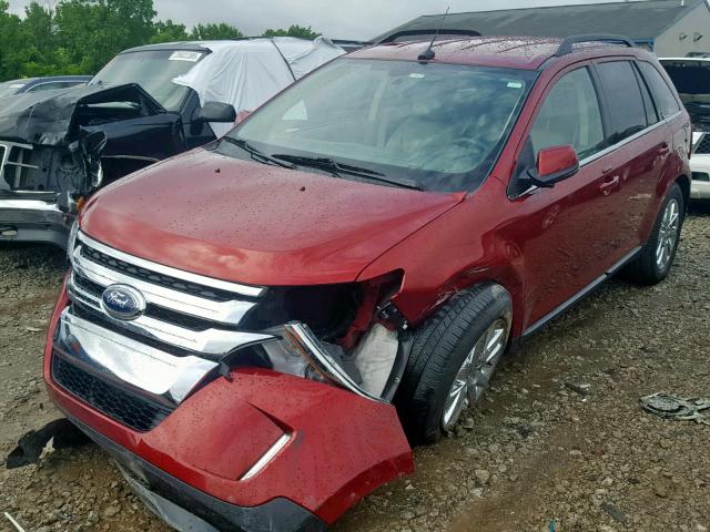 2FMDK3KC2DBE24364 - 2013 FORD EDGE LIMIT RED photo 2