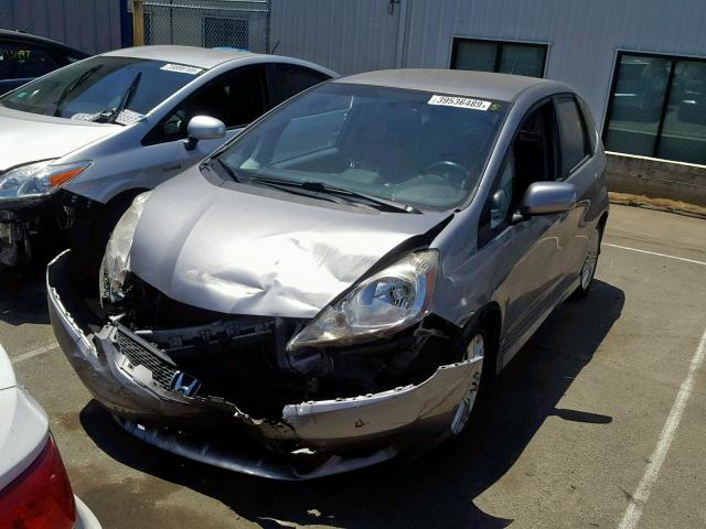 JHMGE87429S065648 - 2009 HONDA FIT SPORT GRAY photo 2