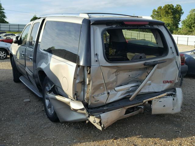 1GKFK66867J165614 - 2007 GMC YUKON XL D BEIGE photo 3