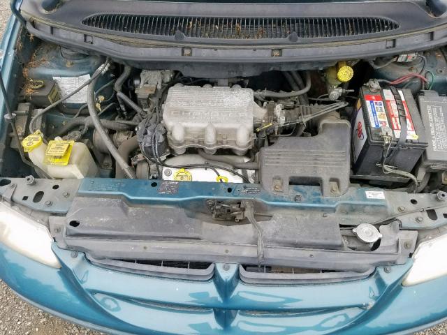 2B4GP2537YR537472 - 2000 DODGE CARAVAN TURQUOISE photo 7