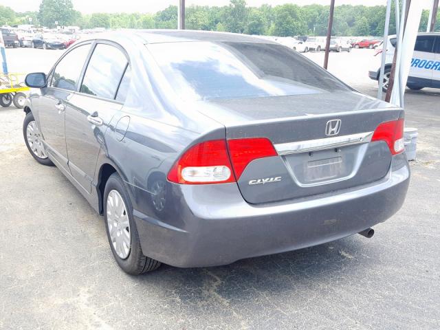 19XFA1F32AE025649 - 2010 HONDA CIVIC VP GRAY photo 3