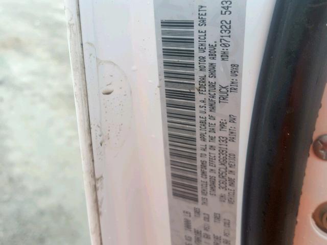 3C6UR5CLXGG391133 - 2016 RAM 2500 ST WHITE photo 10