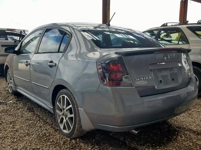 3N1BB61E68L650551 - 2008 NISSAN SENTRA SE- GRAY photo 3