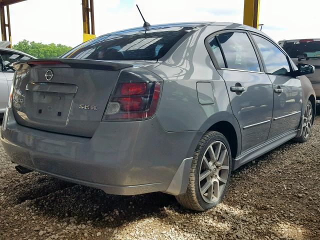 3N1BB61E68L650551 - 2008 NISSAN SENTRA SE- GRAY photo 4