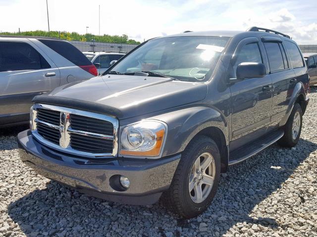 1D4HB48D54F151496 - 2004 DODGE DURANGO SL GRAY photo 2