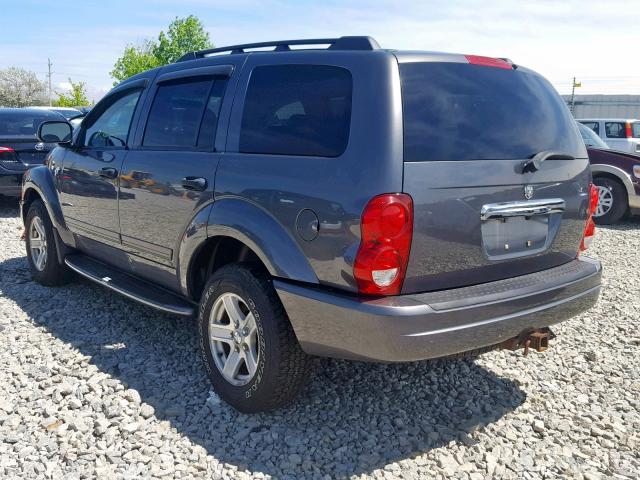 1D4HB48D54F151496 - 2004 DODGE DURANGO SL GRAY photo 3