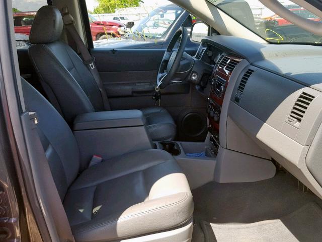 1D4HB48D54F151496 - 2004 DODGE DURANGO SL GRAY photo 5